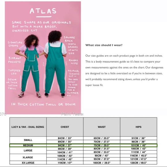 SOLD NWT Atlas Lucy & Yak Organic Cotton Overalls - Picture 8 of 12